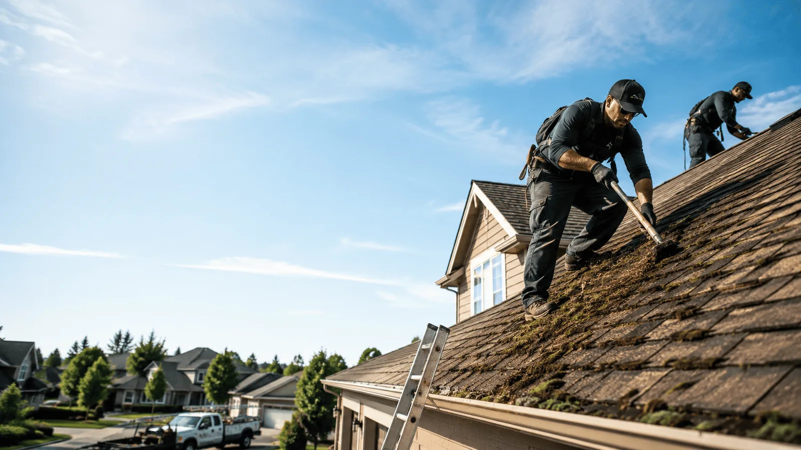Roof Moss Removal in Saint Libory, IL near me